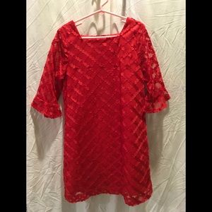 Maggie Breen Girls Size 8 Red Dress